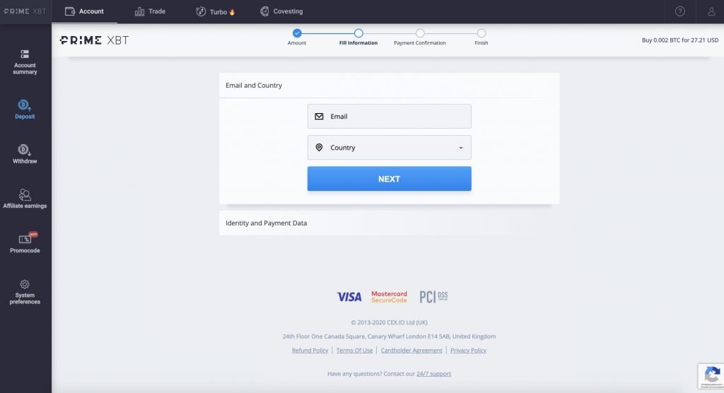 How To Fund Your Phantom Market Caps Account By Credit or Debit Card - 2 step 1024x556